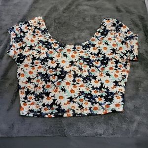 Flower Crop Top, Medium
